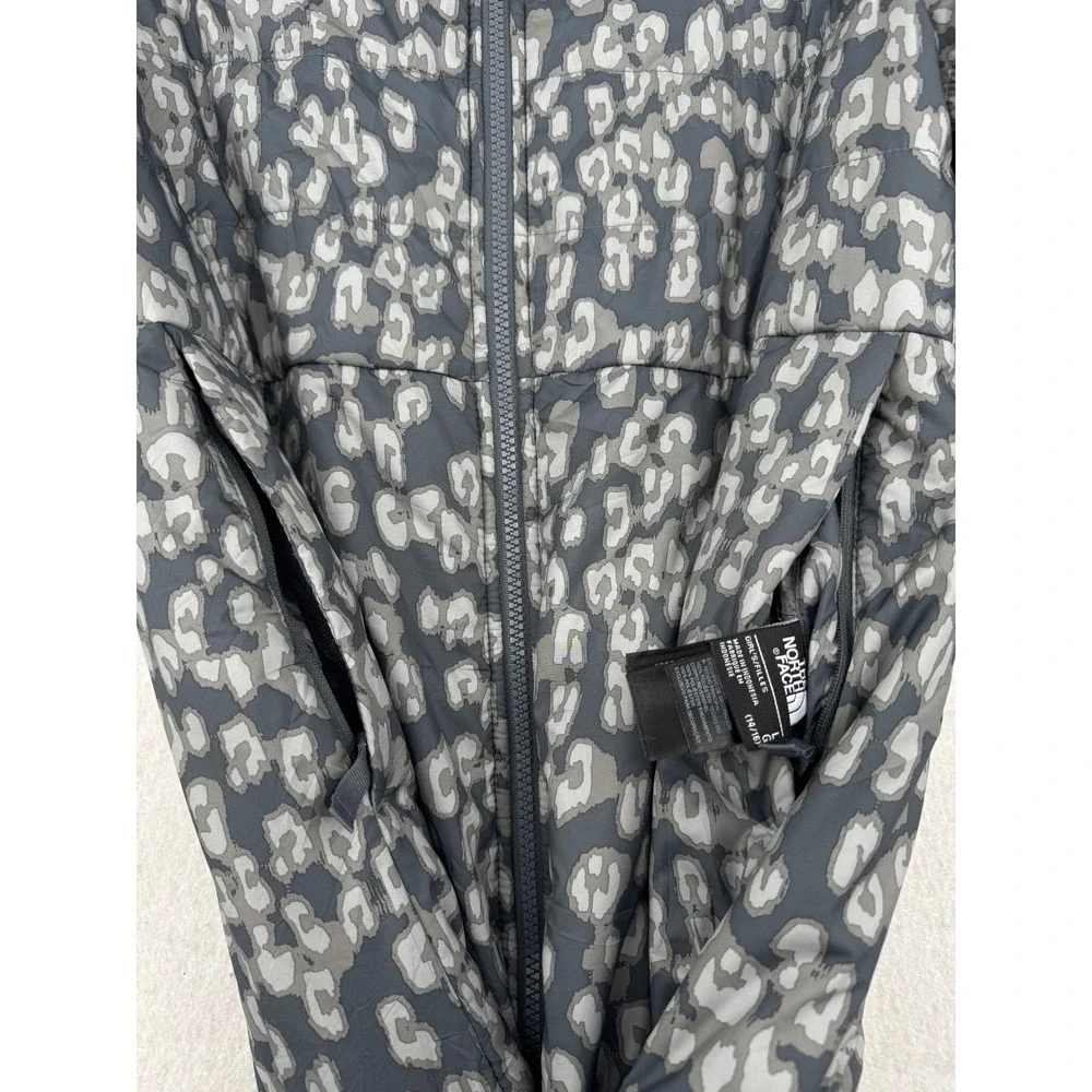 The North Face Girls Reversible Hooded Mossbud Swirl Parka Jacket Large 14/16